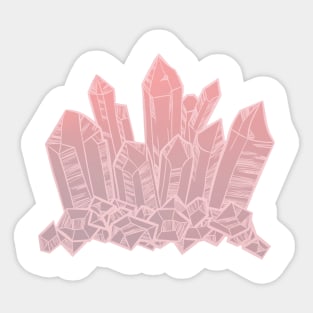 Pink Crystals Sticker